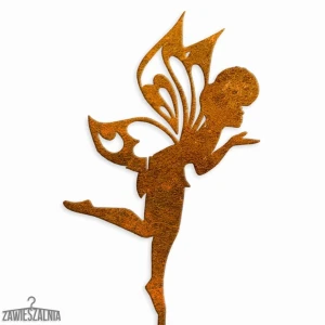 Decorațiune de grădină Zâna Euforia din oțel corten XL 13×100 cm – țăruș decorativ