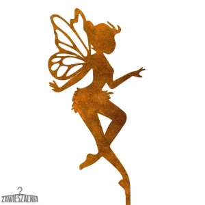 Zawieszalnia – decorațiune de grădină Zâna Amelia XL din oțel corten 10×100 cm