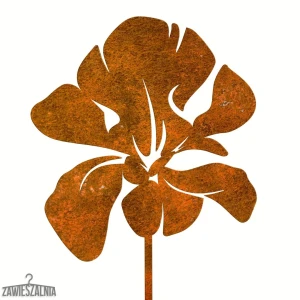 Zawieszalnia – decorațiune de grădină Iris Ruginie din oțel corten XL 17×96 cm