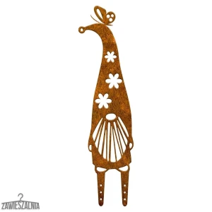 Zawieszalnia – decorațiune de grădină din oțel Pitic Gburek XL 16×57 cm