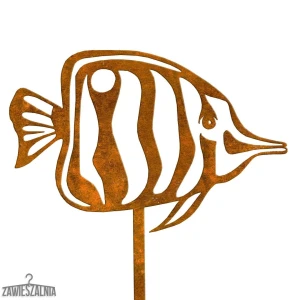Biżuteria Ogrodowa – decorațiune de grădină Pește Ambroży XL din oțel corten 22×94 cm