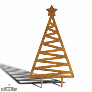 Zawieszalnia – decorațiune de grădină brad Zygzak XXL 92 cm din oțel Corten