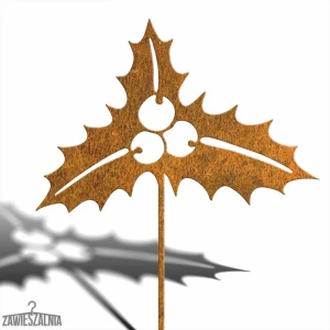 Zawieszalnia – decorațiune de grădină ilex ruginit XL 92 cm din oțel corten