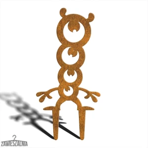 Decorațiune de grădină Zawieszalnia Monstrul Înfricoșător Rebis L – decor Corten 20×41 cm