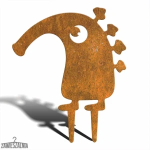 Decorațiune de grădină Monstrul Înfricoșător Lutin M 33×39 cm, oțel corten