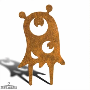 Jetu ornament de grădină Monstrul Înfricoșător – decorațiune din oțel corten M 22×38 cm