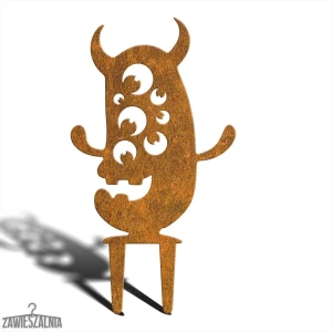 Zawieszalnia – decorațiune de grădină din oțel Corten 'Monstrul Monstruos Bazyl' XL 39 cm