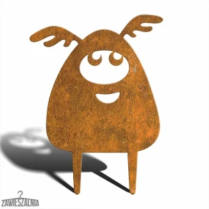 Zawieszalnia – decorațiune de grădină Monstrul Apollo M 29×39 cm, oțel Corten