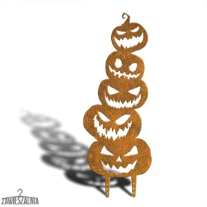 Decorațiune de grădină Stracho Dovleci XL 78 cm, decor Halloween din oțel corten