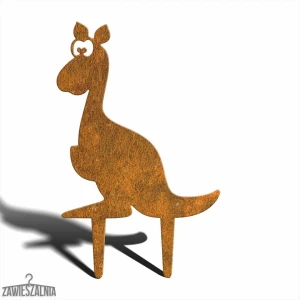 Pupil Ogrodowy – decorațiune de grădină Cangur Oskar M 39 cm, oțel Corten