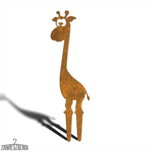 Zawieszalnia – decorațiune de grădină Pupil Girafă Gloria L 44 cm, oțel Corten