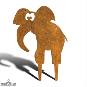 Zawieszalnia – decorațiune de grădină Pupil Elefant Benio M 39 cm, oțel corten