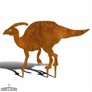 Decorațiune de grădină – dinozaur metalic Parasaurolophus XXL 90 cm corten