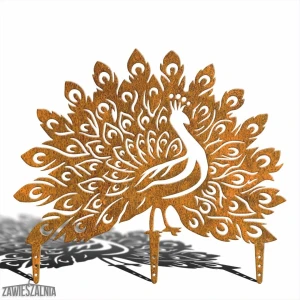 Decorațiune grădină – Coada Păunului XL din oțel corten 60×52 cm