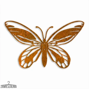 Zawieszalnia – decorațiune de perete 3D Fluture Goliat L 44 cm din oțel corten