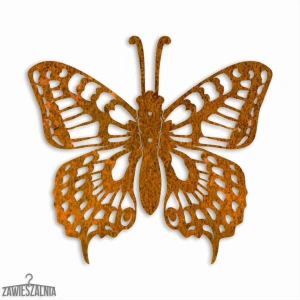 Zawieszalnia – decorațiune de perete 3D Fluture Papilio M 31×29 cm oțel corten