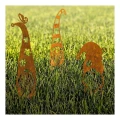 Ornament de grădină Pitic Veselic L 21×41 cm – oțel corten cu patină naturală 1008-1465-2 (2)