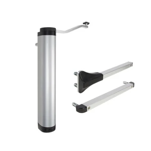 Locinox Lion – dispozitiv hidraulic compact de autoînchidere pentru porți, argintiu