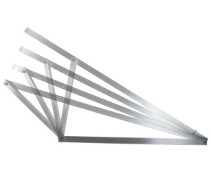 Triunghi de montaj reglabil 15-30° vertical aluminiu 6060 1500x580x1050 mm