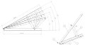 Triunghi de Montaj, Reglabil - 15-30 Orizontal - 980x371x850 PV-09-08 (2)