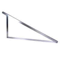 Triunghi de montaj fotovoltaic 25° vertical 1400x1150x560 mm aluminiu