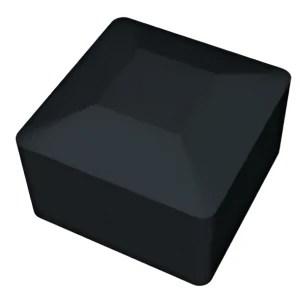Capac negru pentru profil de montaj PV 40×40 mm – LLDPE tip 1
