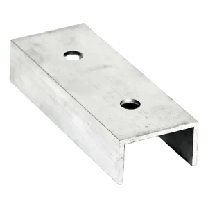 Conector profil de montaj PV din aluminiu 120 mm – profil U 25×45×25