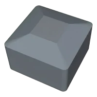 Capac gri LLDPE pentru profil de montaj PV 40×40 mm – tip 1