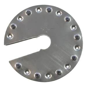 Șaibă de împământare PV rotundă cu decupaj Ø44 mm – oțel inoxidabil A2