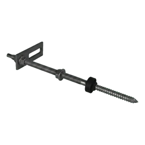 Șurub cu dublu filet M10x250 cu adaptor de montaj 80x30 mm pentru structuri PV