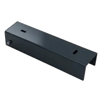 Profil U pentru soclu de gard 200×50 mm, oțel antracit