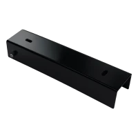 Profil U pentru soclu de gard 200×50 mm negru – suport metalic de montaj
