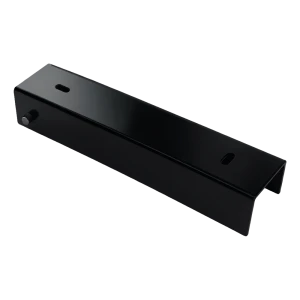 Profil U pentru soclu de gard 200×50 mm negru – suport metalic de montaj