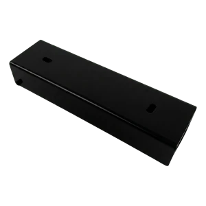 Cornier pentru soclu de gard 200×55 mm negru – suport metalic de îmbinare