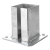 Bază metalică (talpă) pentru stâlp de gard ?i poartă 100×100 mm, zincată 000-789 (2)