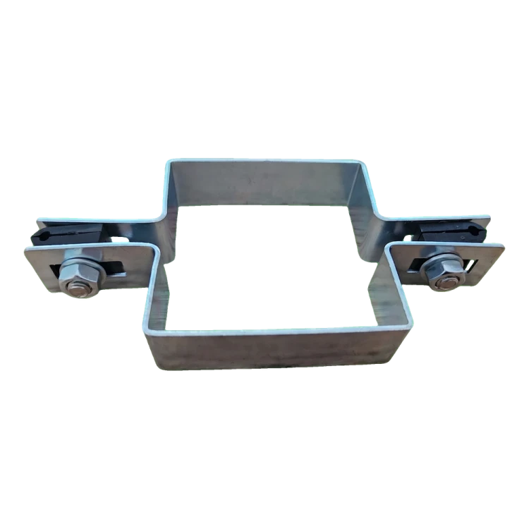 Colier panou de gard pătrat intermediar 100×100 mm zincat 001-617 (3)