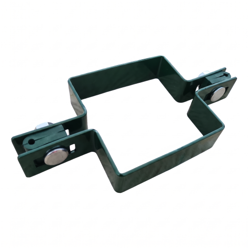 Colier intermediar pentru panouri de gard, pătrat, 80×80 mm, verde RAL 6005 001-614 (1)