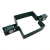 Colier intermediar pentru panouri de gard, pătrat, 80×80 mm, verde RAL 6005 001-614 (1)