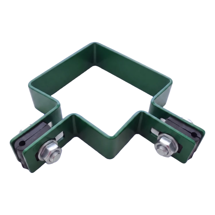 Colier de col? pentru gard 80×80 mm verde RAL 6005 – set complet de montaj 001-610 (3)