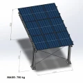Carport fotovoltaic pentru 1 vehicul L 5,7m x 3,3m Parcare solară GPV-101-06 (4)