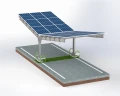 Carport fotovoltaic pentru 2 vehicule T 11,4m x 3,3m Parcare solară GPV-101-08 (2)