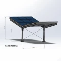 Carport fotovoltaic pentru 2 vehicule T 11,4m x 3,3m Parcare solară GPV-101-08 (3)