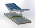 Carport fotovoltaic pentru 2 vehicule T Eco 11,4m x 3,3m Parcare solară GPV-101-09 (2)
