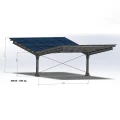 Carport fotovoltaic pentru 4 vehicule T 11,4m x 5,2m Parcare solară GPV-101-13 (3)