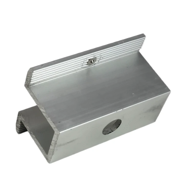 Clemă de mijloc H25 L50 cu știft de împământare PV-04-09 (2)