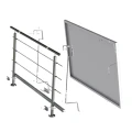 Kit de Montaj Fotovoltaic pentru balustradă de balcon Model Balus 1 GPV-200-01