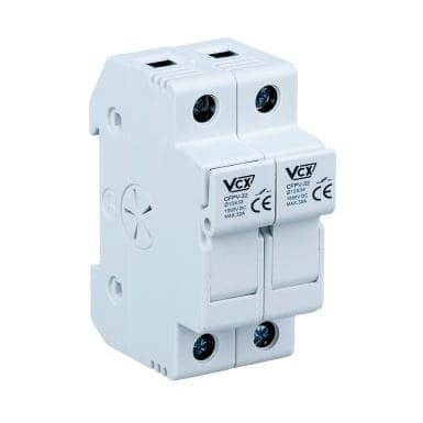 Suport siguranțe 2P 32A 10x38 1000V DC CFPV-32 GPV-401-12