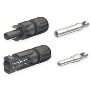 Set conectori MC4 mufă și ștecăr 2,5-6 mm² 1000V DC 30A IP67