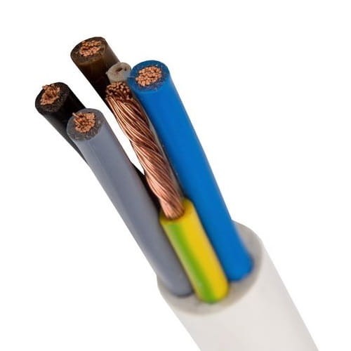 Cablu OWY 5x4 300/500V H05VVV-F alb GPV-401-23