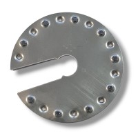 Placă de împământare varianta IV circulară cu decupaj Ø44mm